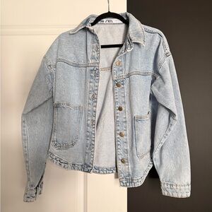 Zara Denim Shirt Jacket
